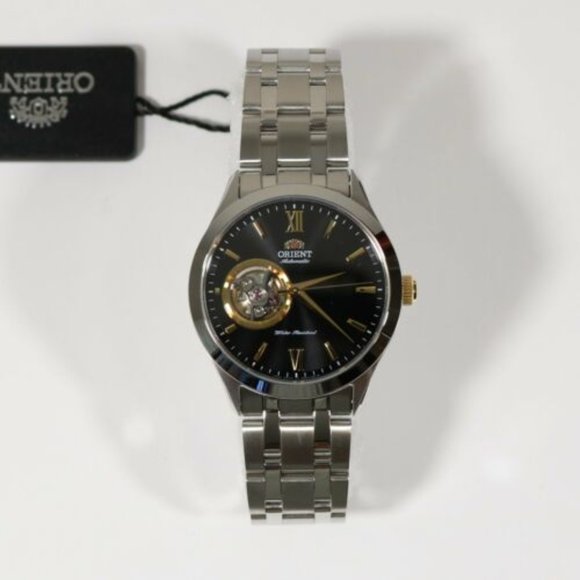 Orient Men's Open Heart Black Dial Automatic Watch - Picture 5 of 5